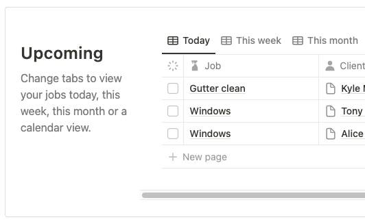 See your daily schedule